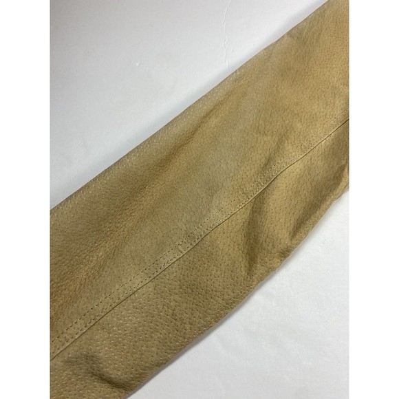 Women's Tan Leather Jacket - Picture 11 of 16